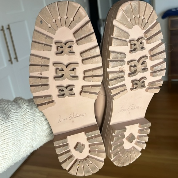 🛍️Sam Edelman Laurs Lug Sole Chunky Loafer Beige Maple Sugar Size 11 - Picture 6 of 12